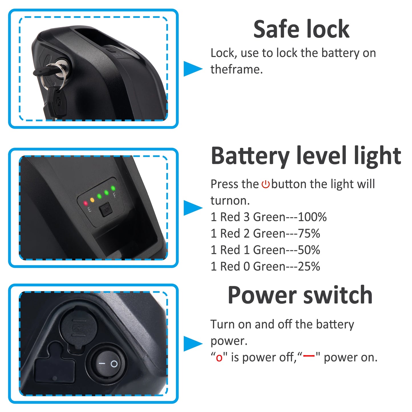 Battery Hailong Case USB 36V 10Ah Lithium Ion 18650 Motor Bike Conversion Kit Bafang Electric Bicycle XT60