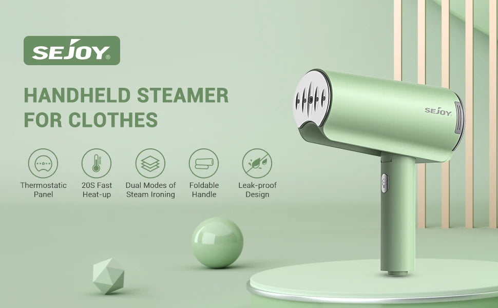 1000W Handheld Garment Steamer Portable Foldable Steam Cleaner