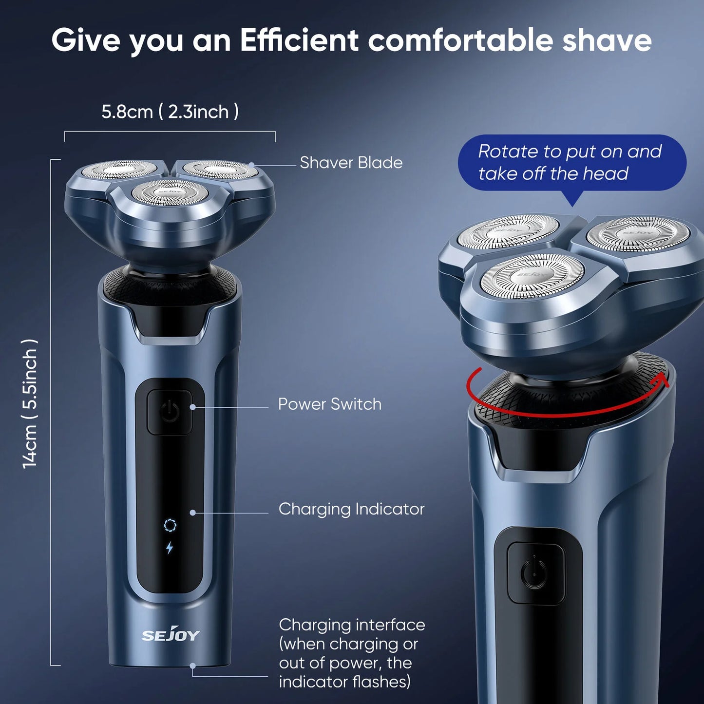 Sejoy Men’s Grooming Kit Electric Beard Trimmer Cordless Clippers