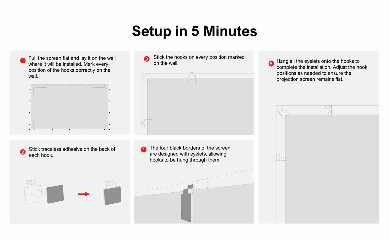 ULTIMEA Photon EALR 4K HD Projection Screen 169 Portable