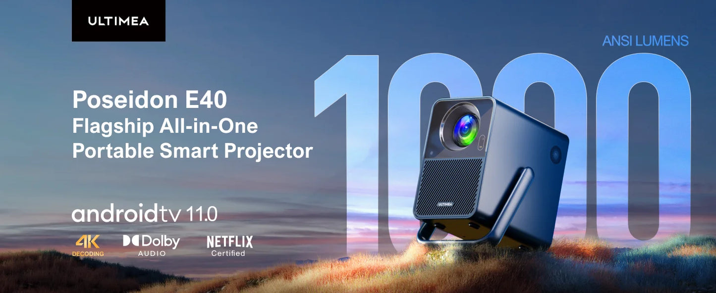 ULTIMEA Projector 4K Android TV Netflix Dolby Smart
