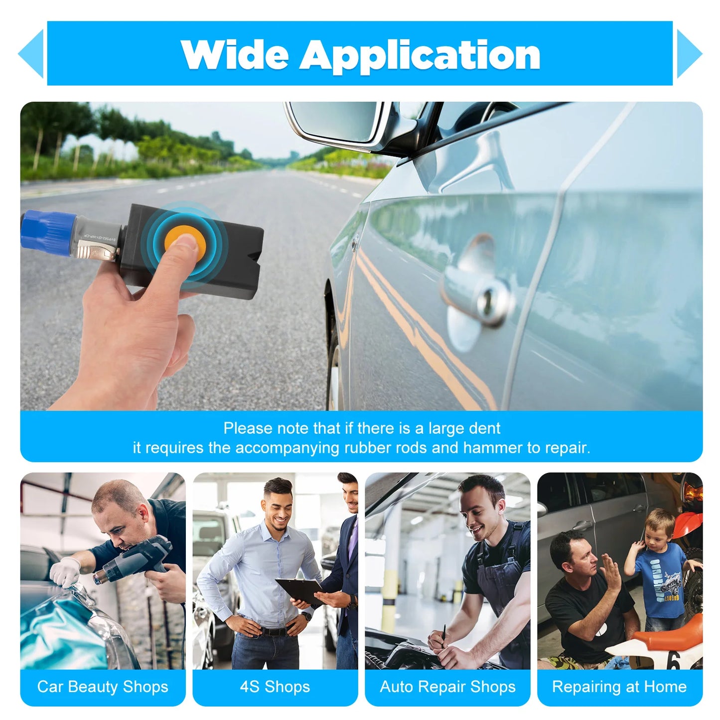 1380W Magnetic Induction Dent Repair Machine Paintless Car Dent Removal Tool Set