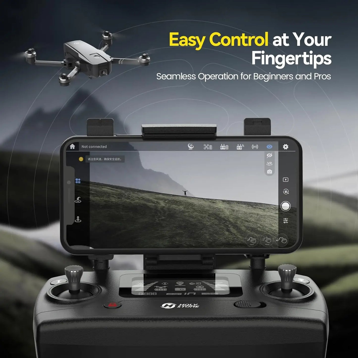 HolyStone HS720 GPS Drone 4K UHD 52min Foldable Brushless Auto Return Follow Me C0