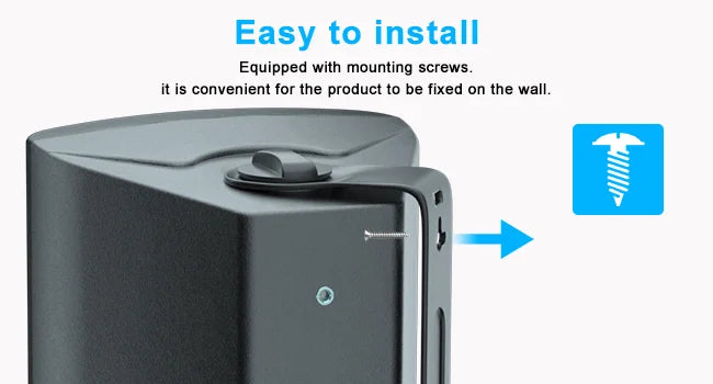 Herdio 800W 6.5in Outdoor Waterproof Wall Mount Speakers 4 Pack


A