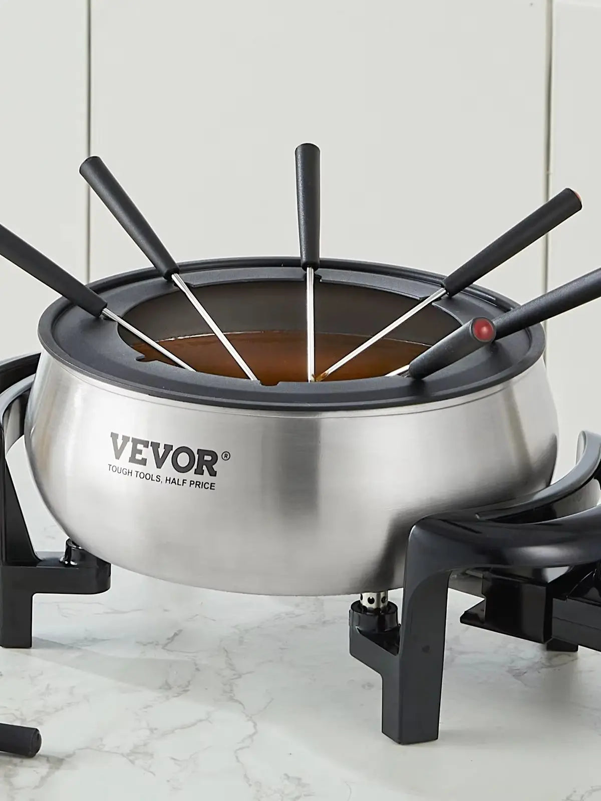 VEVOR 3Qt Electric Chocolate Melting Pot Fondue Set Cheese Warmer