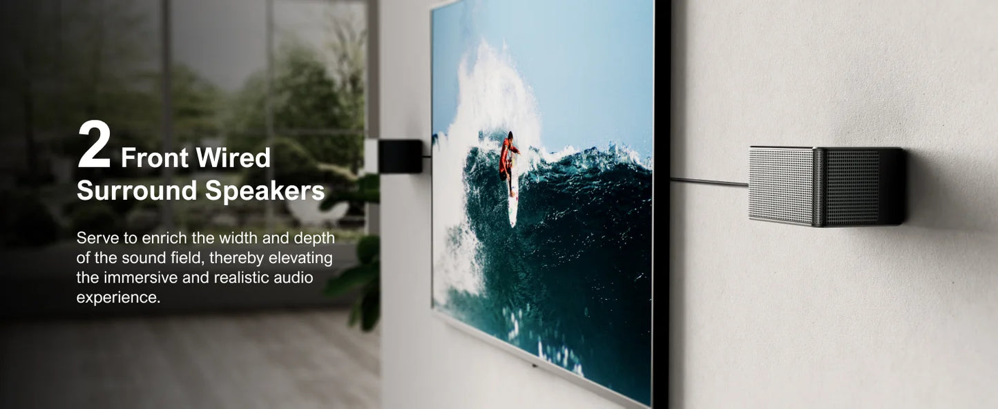 ULTIMEA 460W 7.1ch Soundbar with Dolby Atmos and Wireless Subwoofer