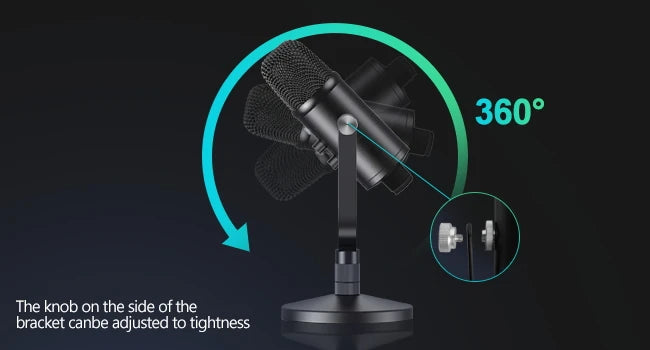 Mercase USB Condenser Microphone with Mute and Plug and Play