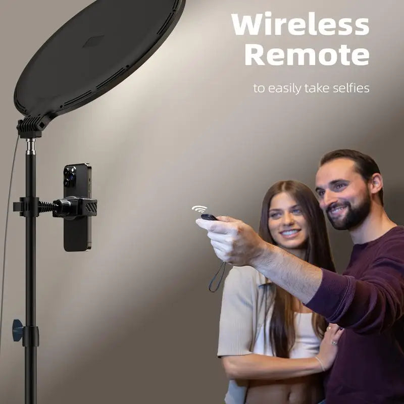 Weilisi 10.5 Inch Ring Light with 69 Inch Tripod and Phone Holder Kit for Zoom and Video Recording