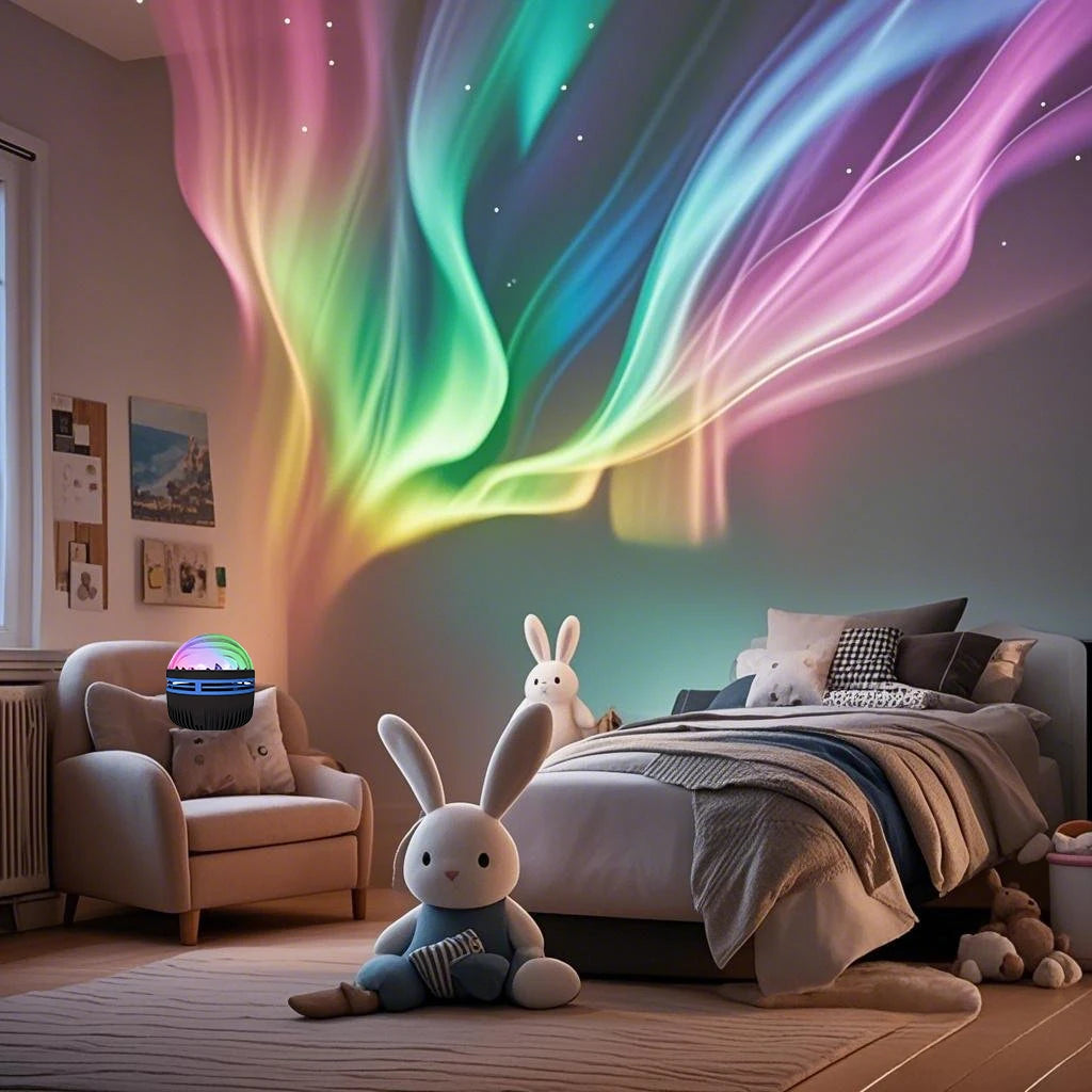 LED Galaxy Northern Light Projector 2 in 1 Night Light