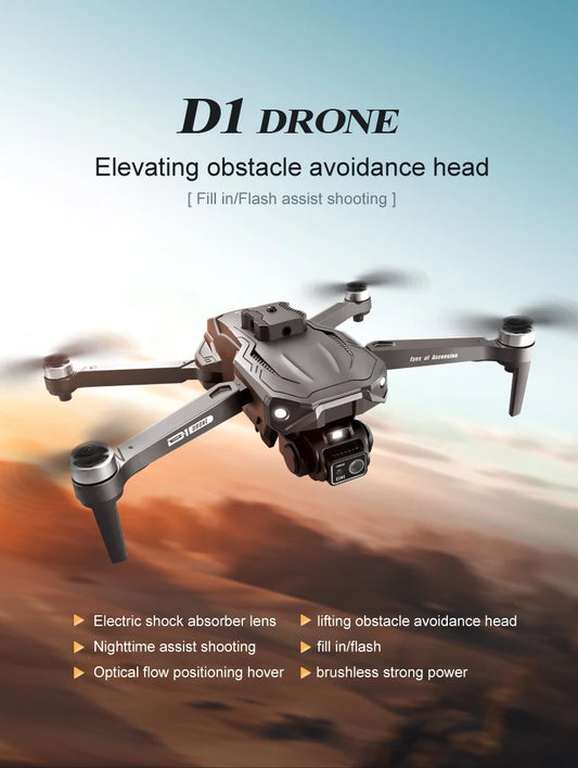 2024 D1 Drone HD Camera 5G GPS Obstacle Avoidance Brushless Motor RC Helicopter
