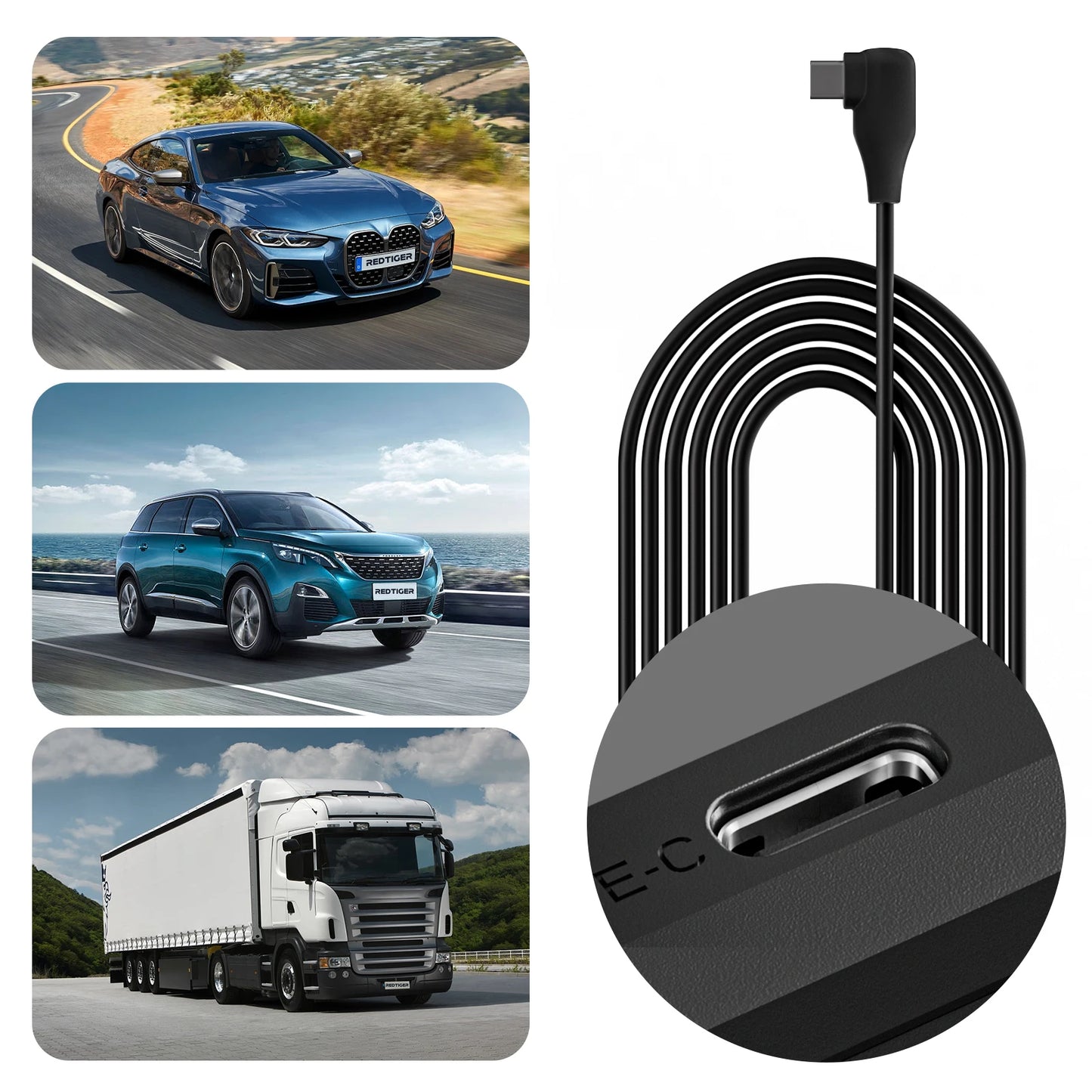WOLFBOX USB-C Hardwire Kit for G840S/G930/G850/G900 Dash Cams