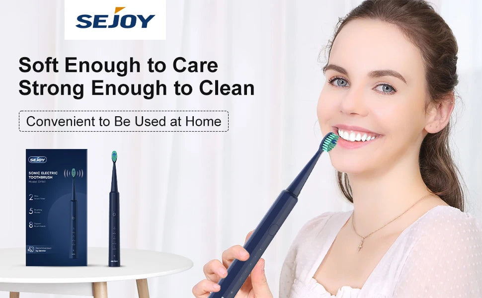 Electric Toothbrush Rechargeable with 8 Heads 5 Modes