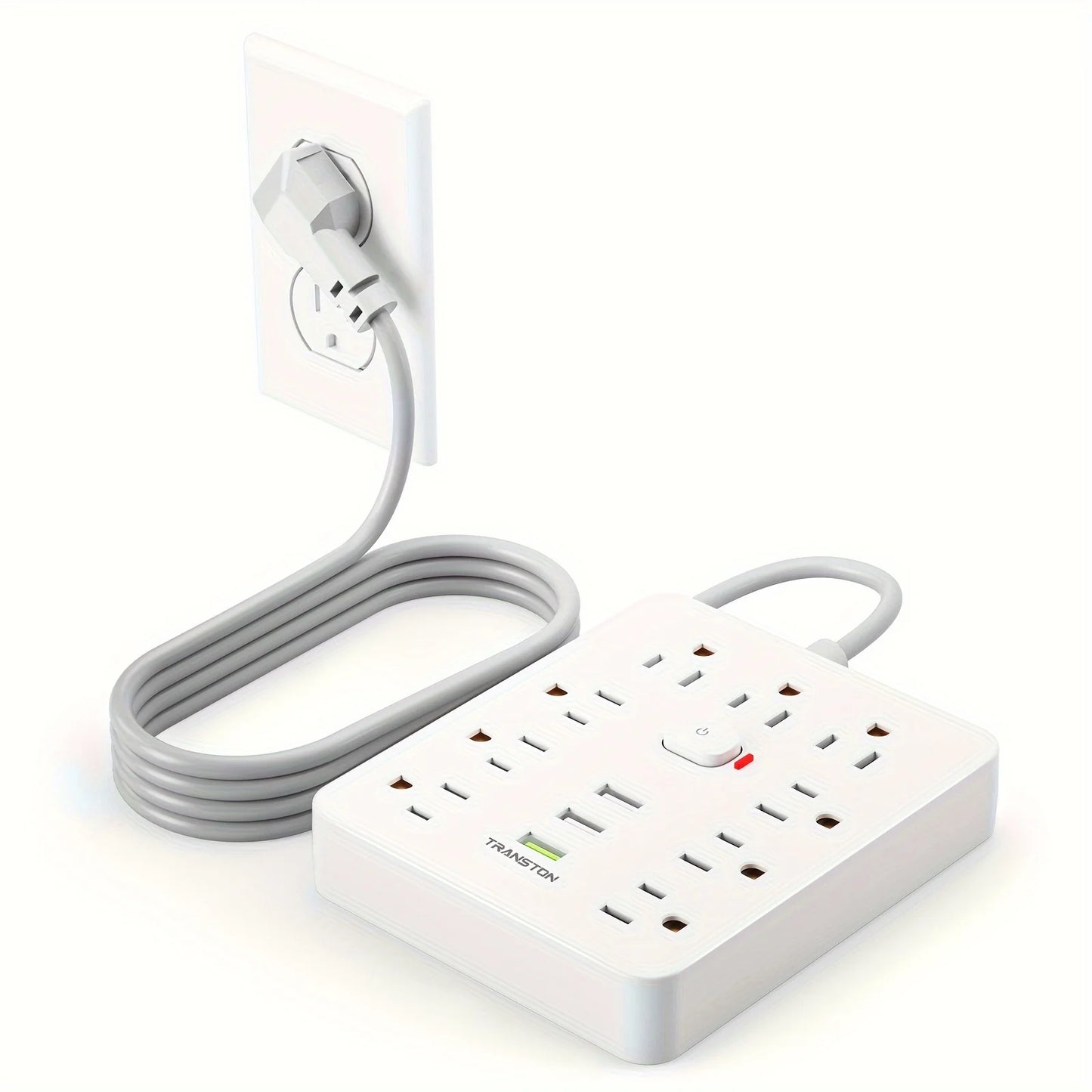 Power Strip with Surge Protector 9 Outlets 3 USB Ports 5ft Extension Cord
