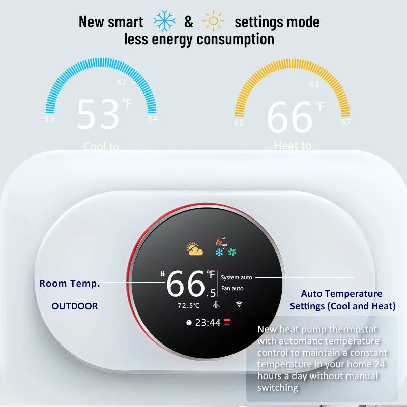 Beca Smart Thermostat TFT LCD Alexa Google