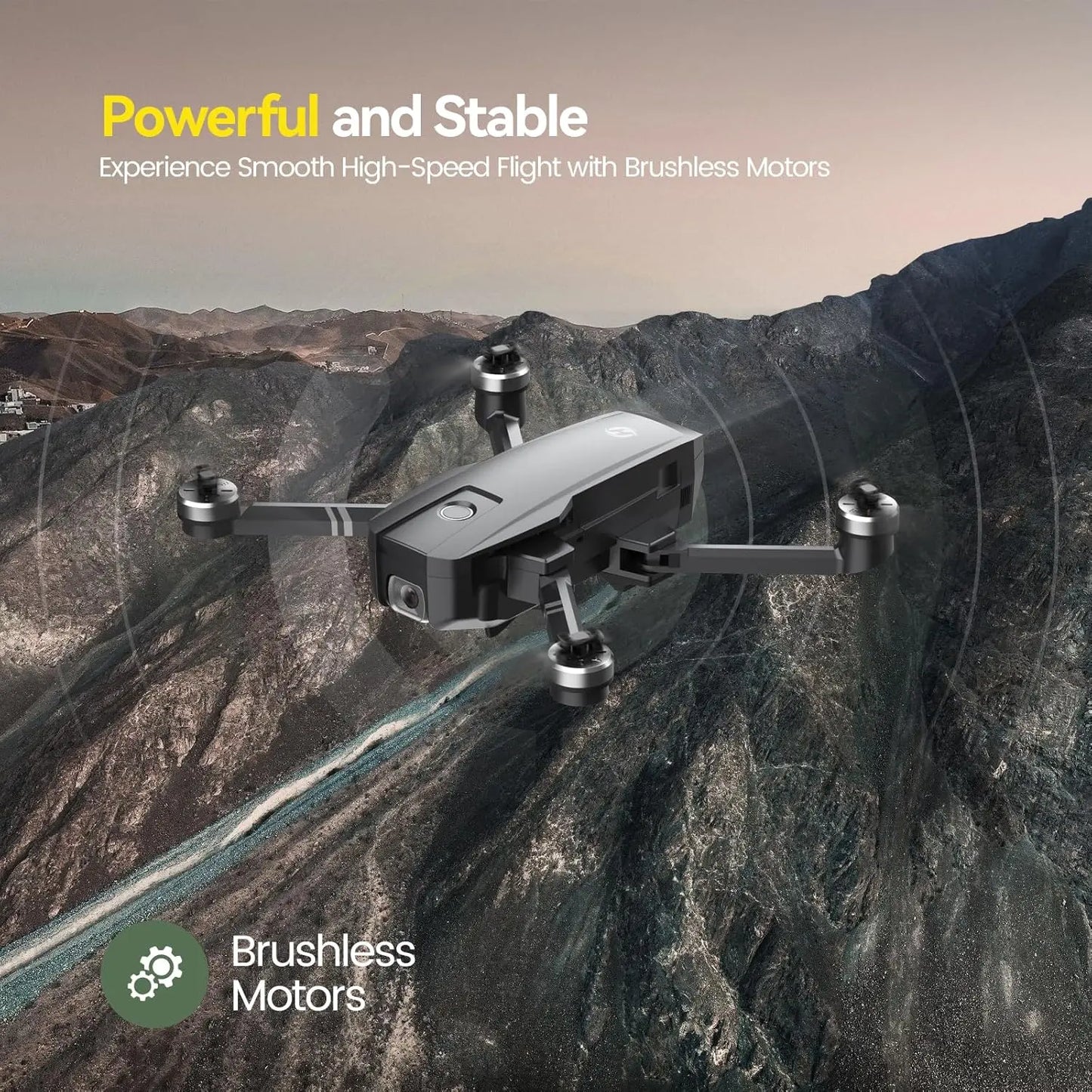 HolyStone HS720 GPS Drone 4K UHD 52min Foldable Brushless Auto Return Follow Me C0