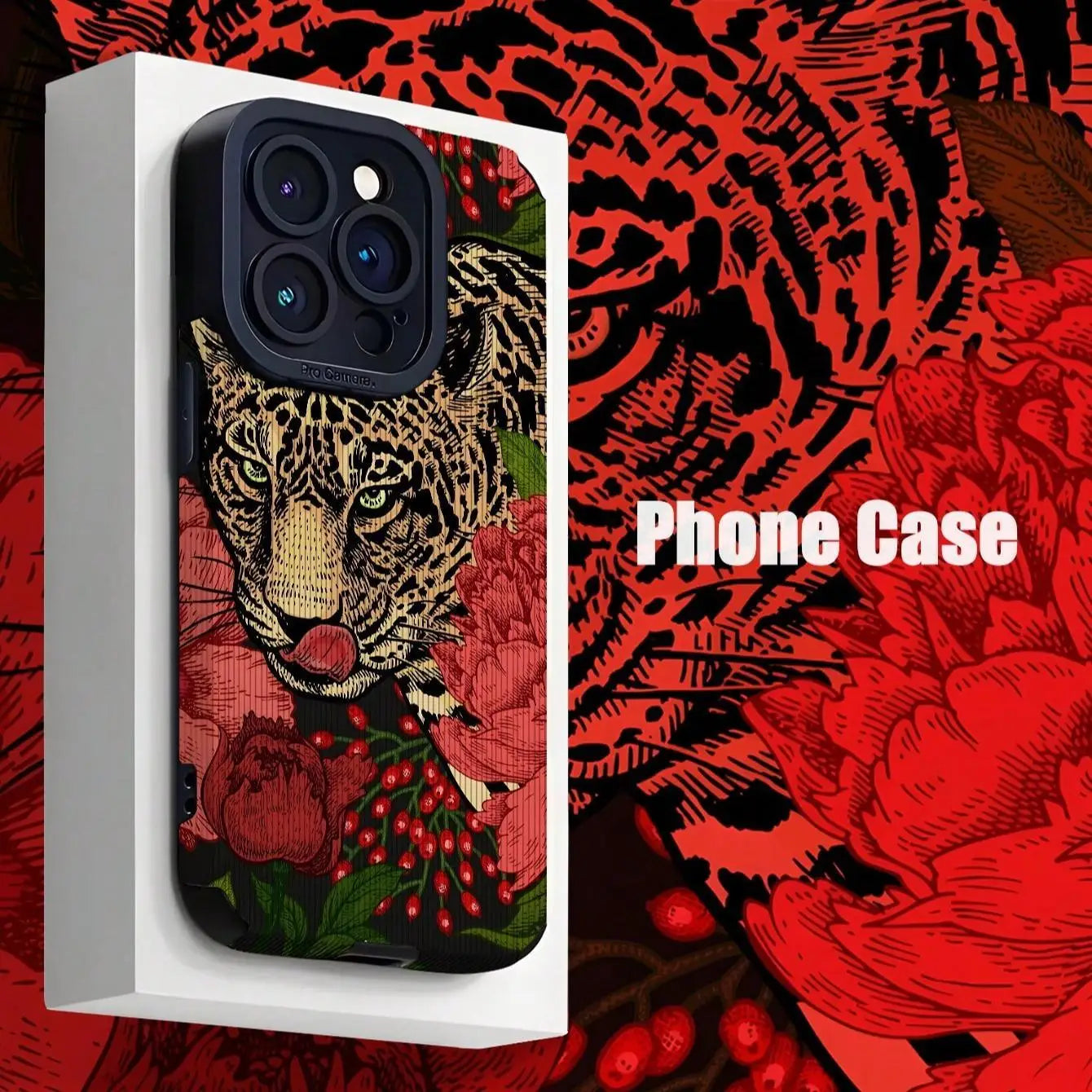 Vintage Rose anti-drop phone case for iPhone 16 Pro Max to X/XS with floral design.
