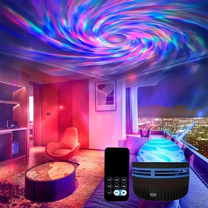 LED Galaxy Northern Light Projector 2 in 1 Night Light