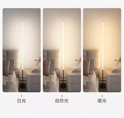 Dimmable Corner Floor Lamp Smart LED Mood Light with Remote in three light settings, Nordic Decor Style.