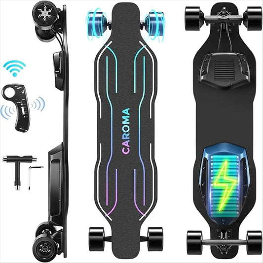 Electric Skateboard Longboard Dual Drive With Remote And Charger