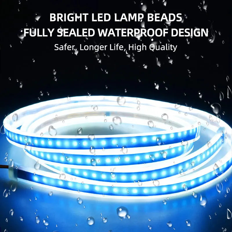 150 180CM Car Hood LED Running Light Strip White Dynamic