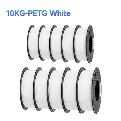 10KG PLA PETG 3D Printer Filament 1.75MM 1KG Rolls Neatly Lined for Printing