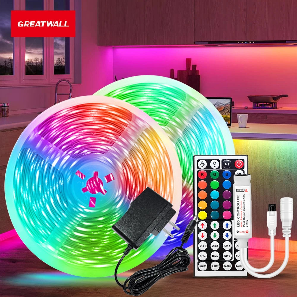 GREATWALL IR44K 5050 LED Strip 32.8ft 16.4ft RGB Flexible Neon Light