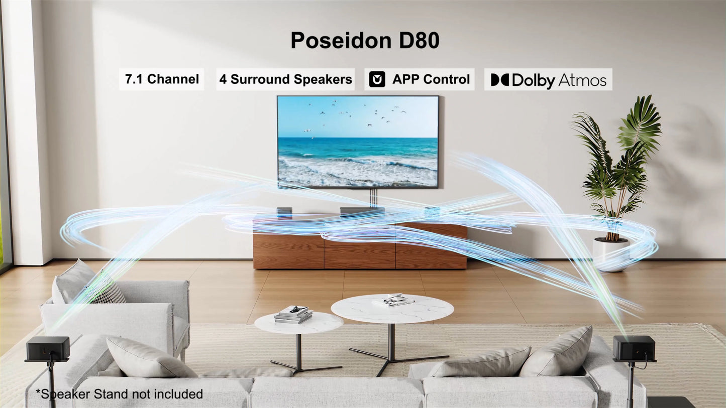 ULTIMEA 460W 7.1ch Soundbar with Dolby Atmos and Wireless Subwoofer