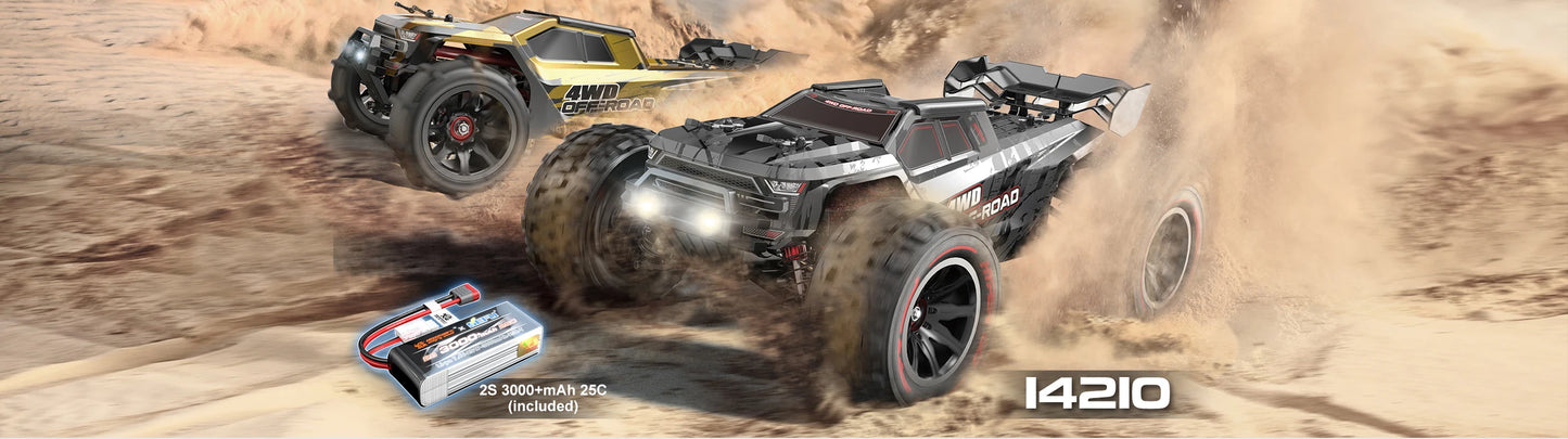 Hypergo MJX 14210 1/14 V2.0 Rc Remote Control Car  4WD Off-road Racing RC Truck Brushless 2.4G Electric Drift Car Boy Toys