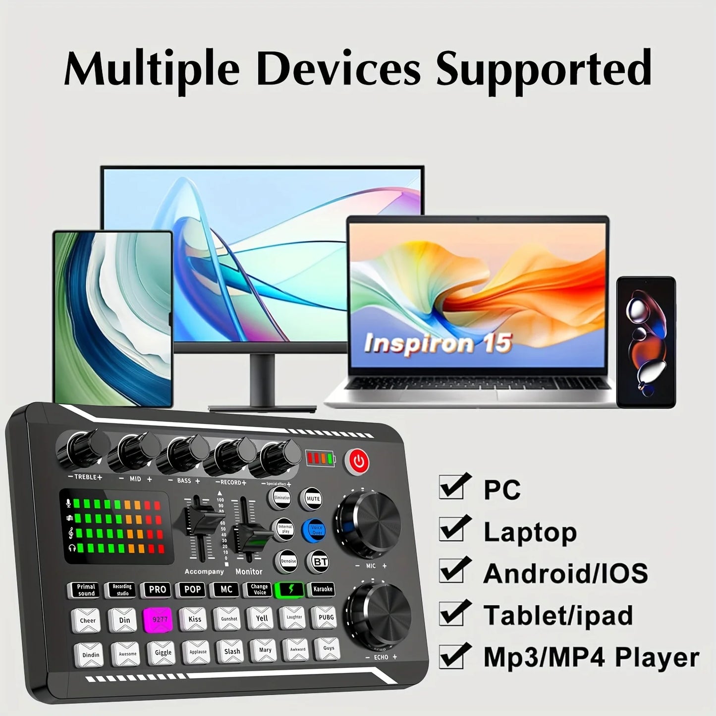 All-in-One Podcast Equipment Kit with Audio Interface and Condenser Microphone