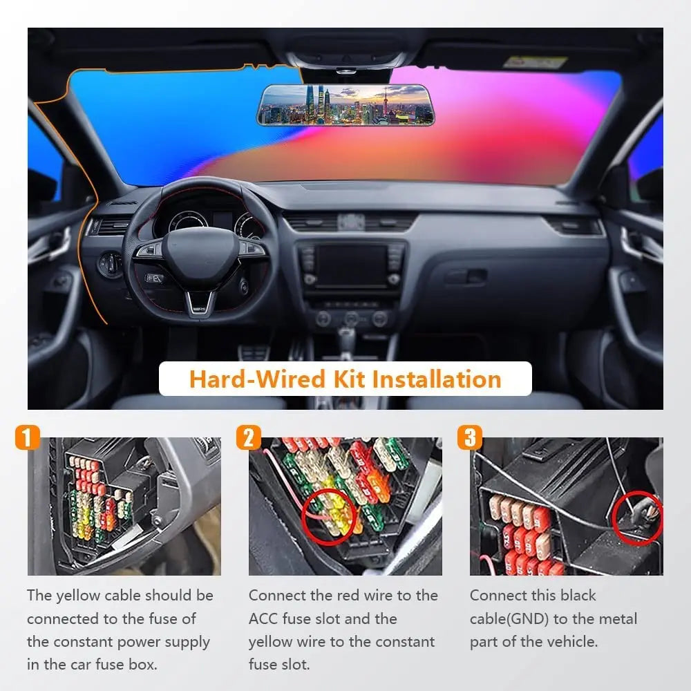 WOLFBOX USB-C Hardwire Kit for G840S/G930/G850/G900 Dash Cams