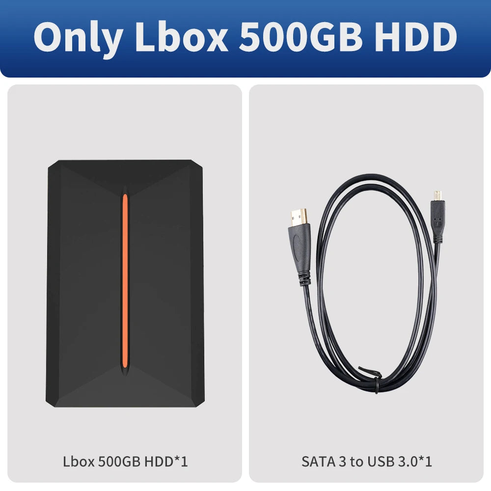 Launchbox 500GB Gaming Hard Drive for PS4 PS3 PS2 Wii Switch Gamecube PC 3760 Games