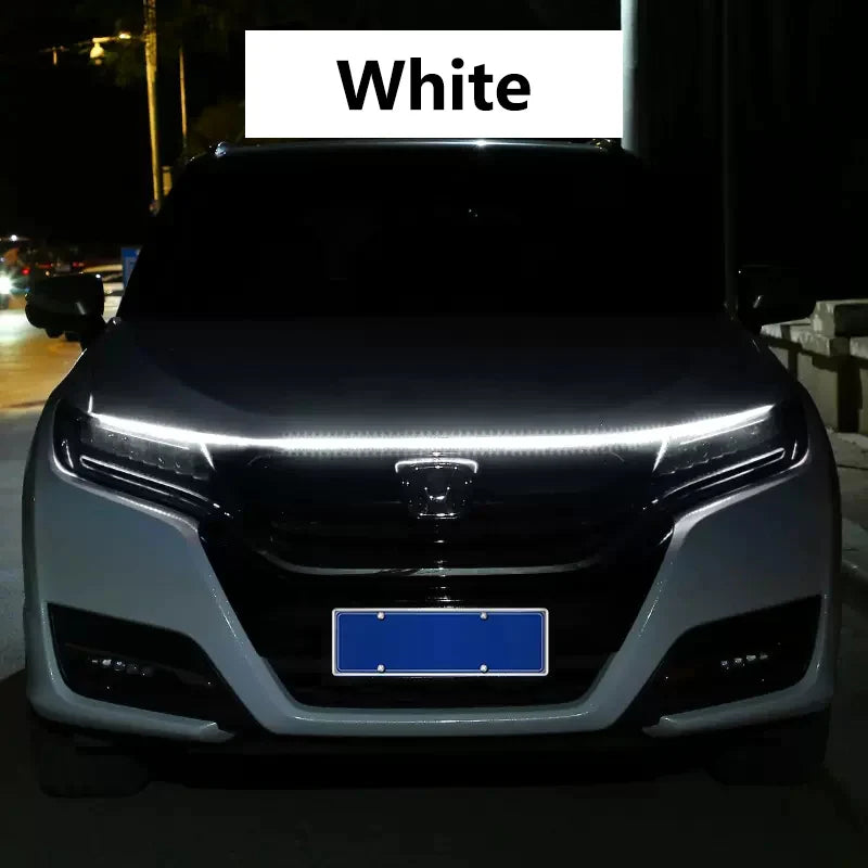 150 180CM Car Hood LED Running Light Strip White Dynamic