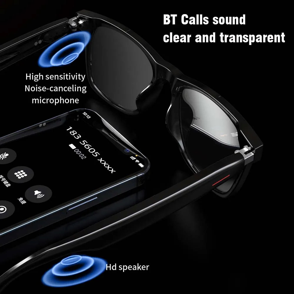 SENBONO Smart Glasses Open Ear Music Calling Stereo