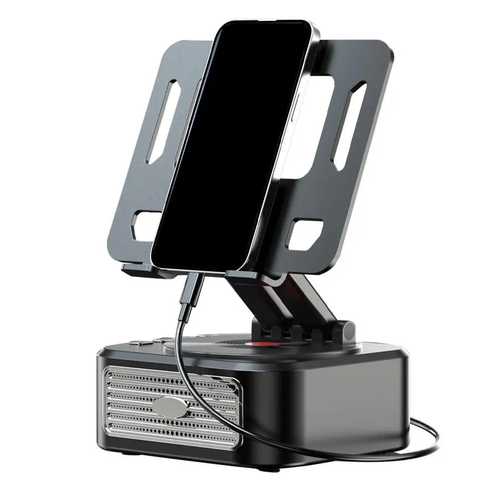 Phone Speaker Stand Wireless Desk Holder Stereo Sound