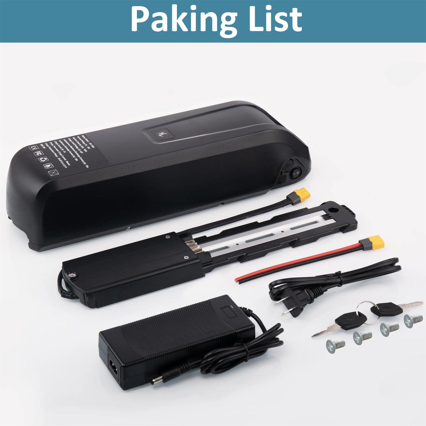 Battery Hailong Case USB 36V 10Ah Lithium Ion 18650 Motor Bike Conversion Kit Bafang Electric Bicycle XT60