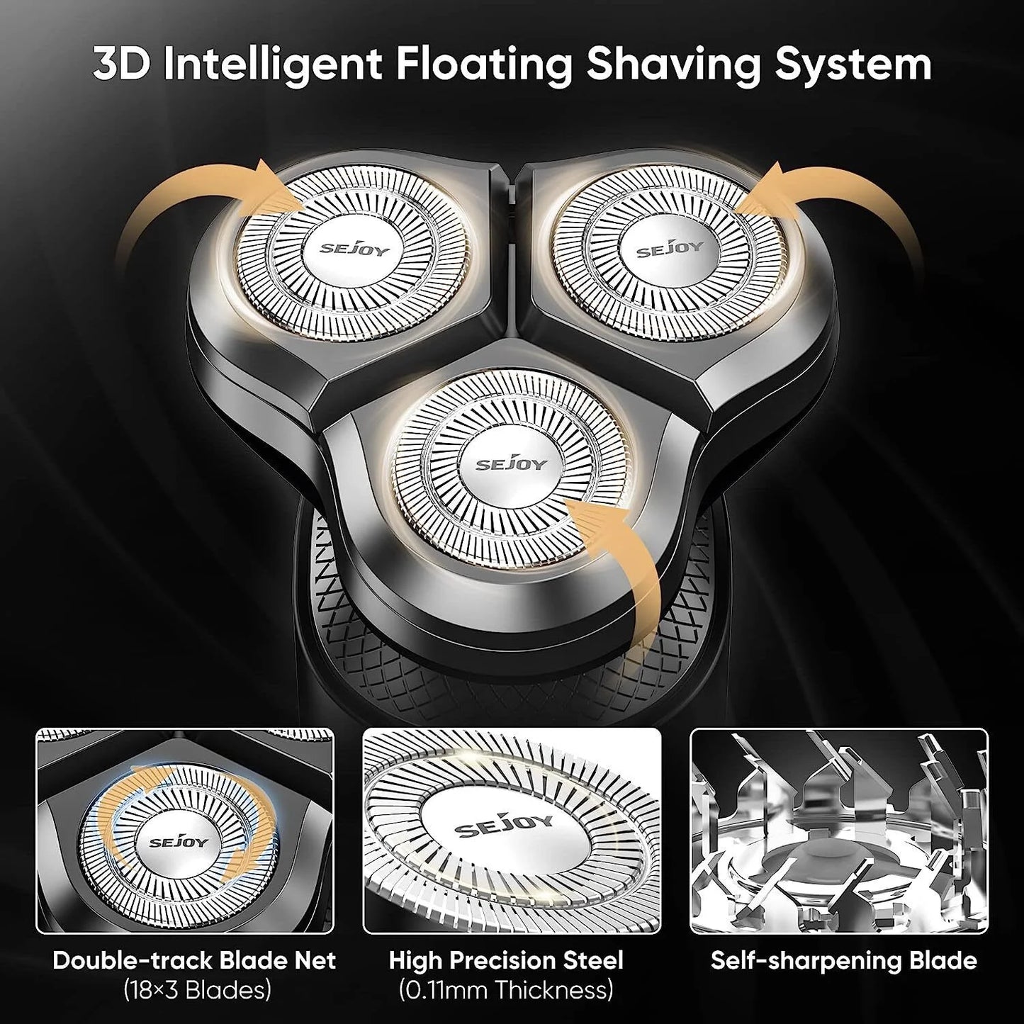 Sejoy Men’s Grooming Kit Electric Beard Trimmer Cordless Clippers