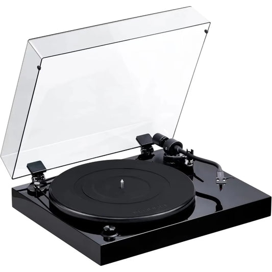 RT82 High Fidelity Vinyl Turntable with Cartridge Speed Control Piano Black