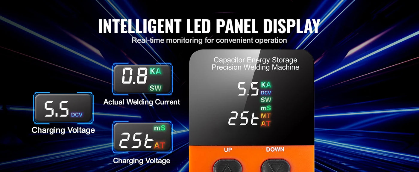 VEVOR Battery Spot Welder 14.5KW Capacitor Energy Storage with 73B Welding Pen