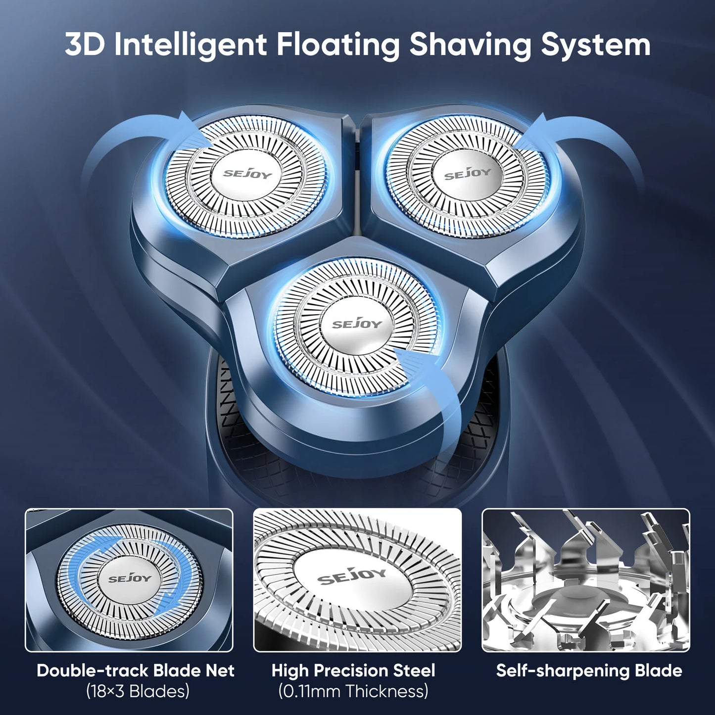 Sejoy Men’s Grooming Kit Electric Beard Trimmer Cordless Clippers