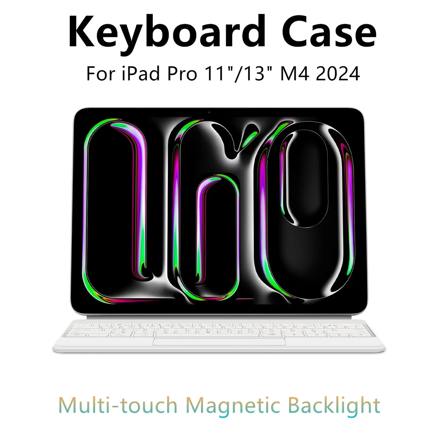 Magic Keyboard for iPad Pro 11-inch & 13-inch with Multi-Touch Magnetic Backlit Smart Cover Case.
