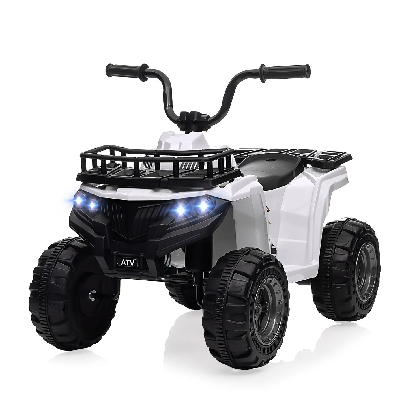 12V Kids Ride-On Electric ATV with Bluetooth Audio, LED Headlights & Radio