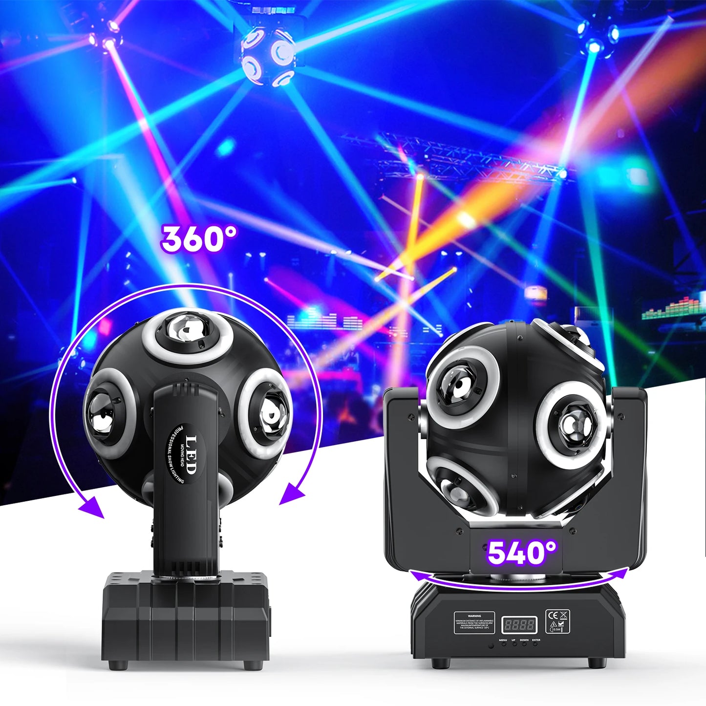 150W LED Beam Moving Head Light RGBW DJ Stage Laser