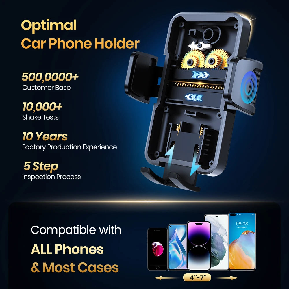 TOPK Universal Car Phone Mount for Dashboard and Windshield