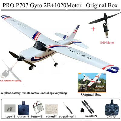 Park10 RC Airplane P707G 2.4G 3D/6G Gyroscope 3Ch Fixed Wing CESSNA RTF 182