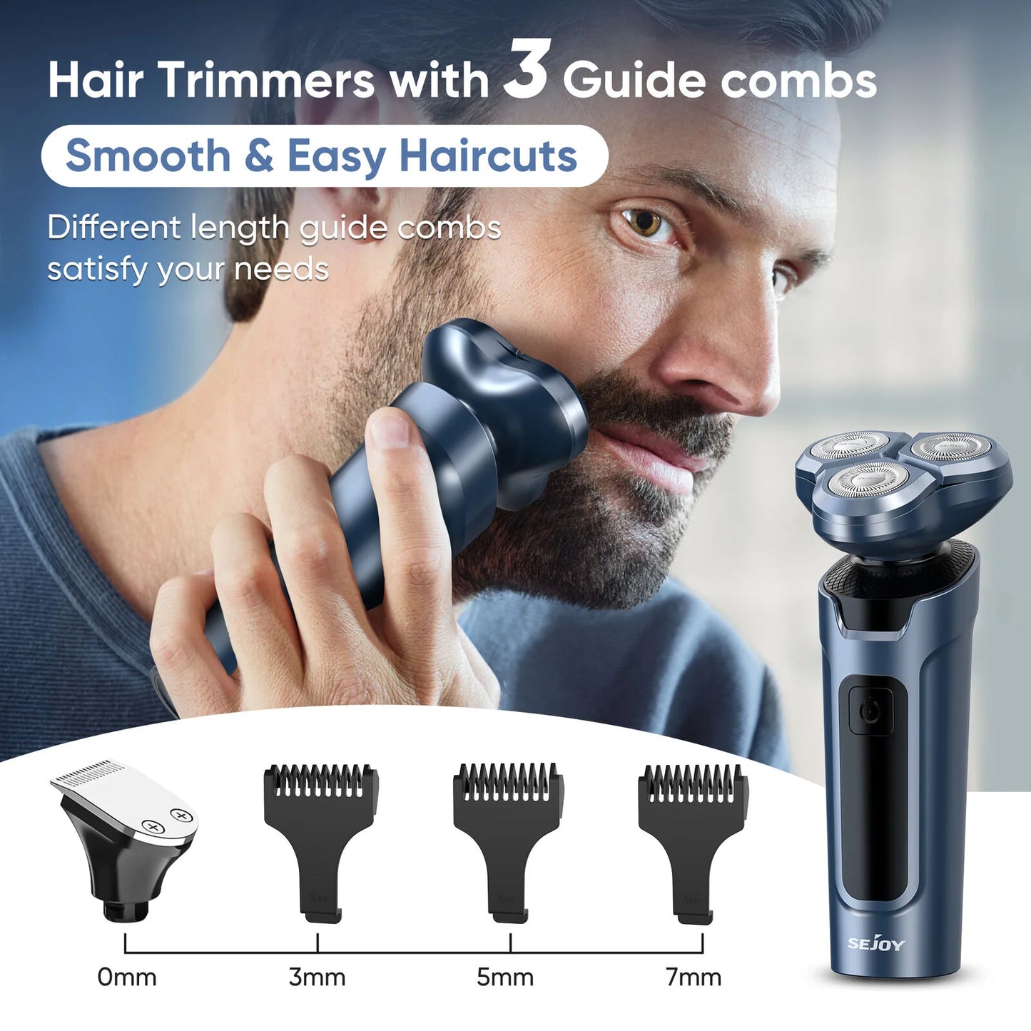 Sejoy Men’s Grooming Kit Electric Beard Trimmer Cordless Clippers
