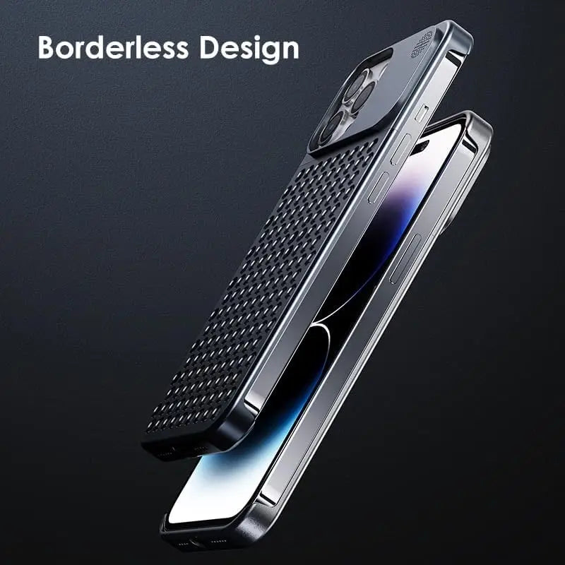 Aluminum Cooling Metal Case for iPhone with Aromatherapy and Shockproof Design