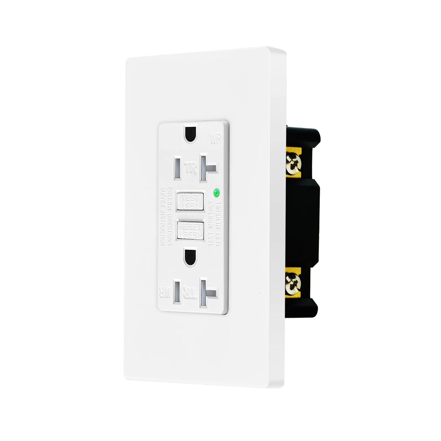 20AMP GFCI Outlet Tamper Resistant with Wallplate