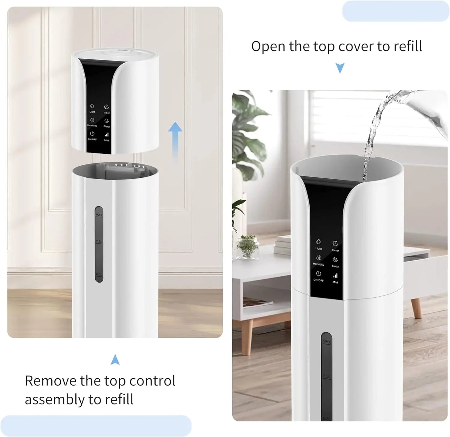 Cool Mist Humidifier with Essential Oil and Remote Control