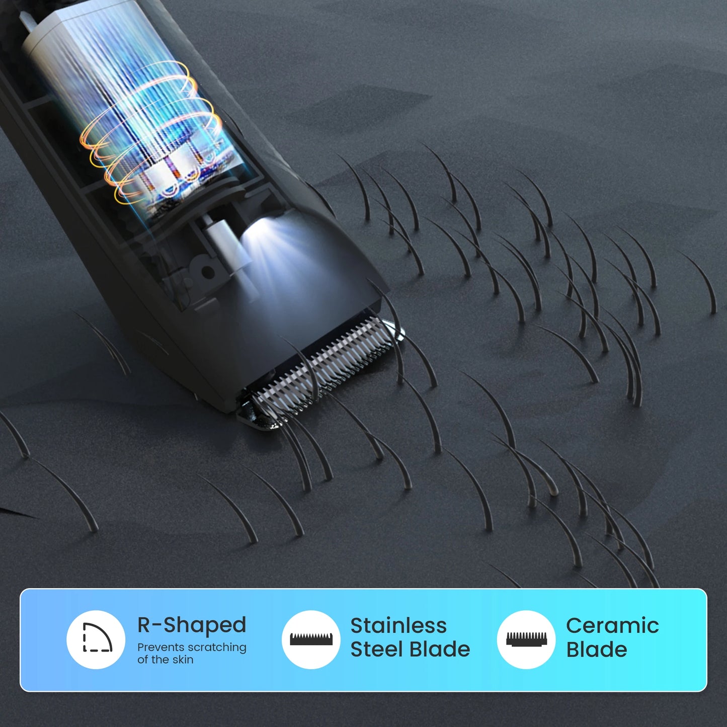 Sejoy Electric Body Hair Trimmer for Men Waterproof LED Display