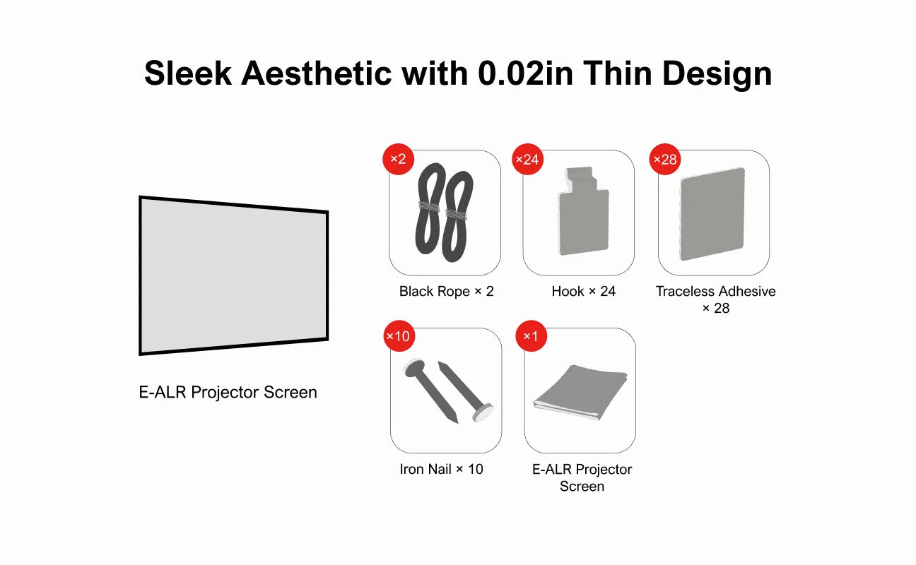ULTIMEA Photon EALR 4K HD Projection Screen 169 Portable
